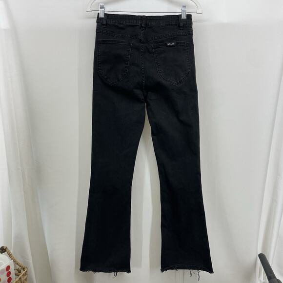 ROLLA'S Size 29 East Coast Boot High Rise Jeans Flare Black 27" Inseam Women's - Picture 5 of 7